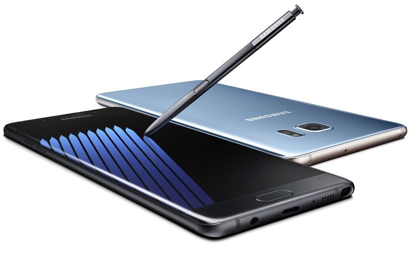 Samsung Galaxy Note7 black blue