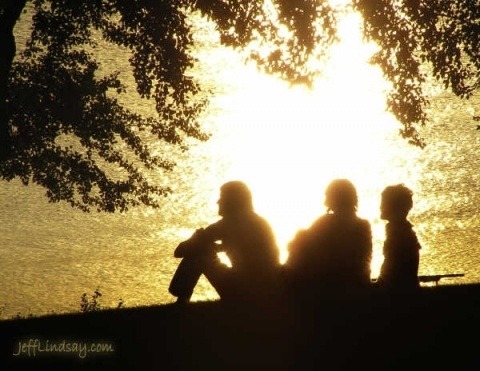 friends sunset
