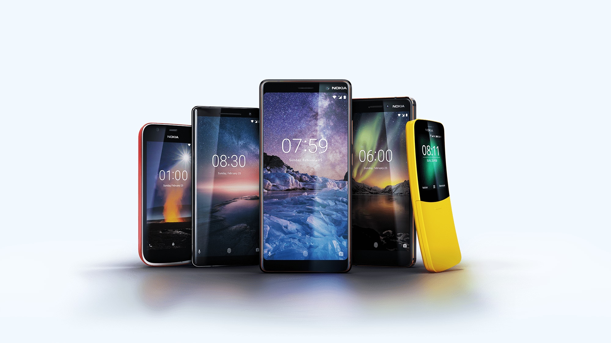 Nokia phones family 2018