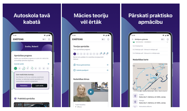 einsteins aplikacija